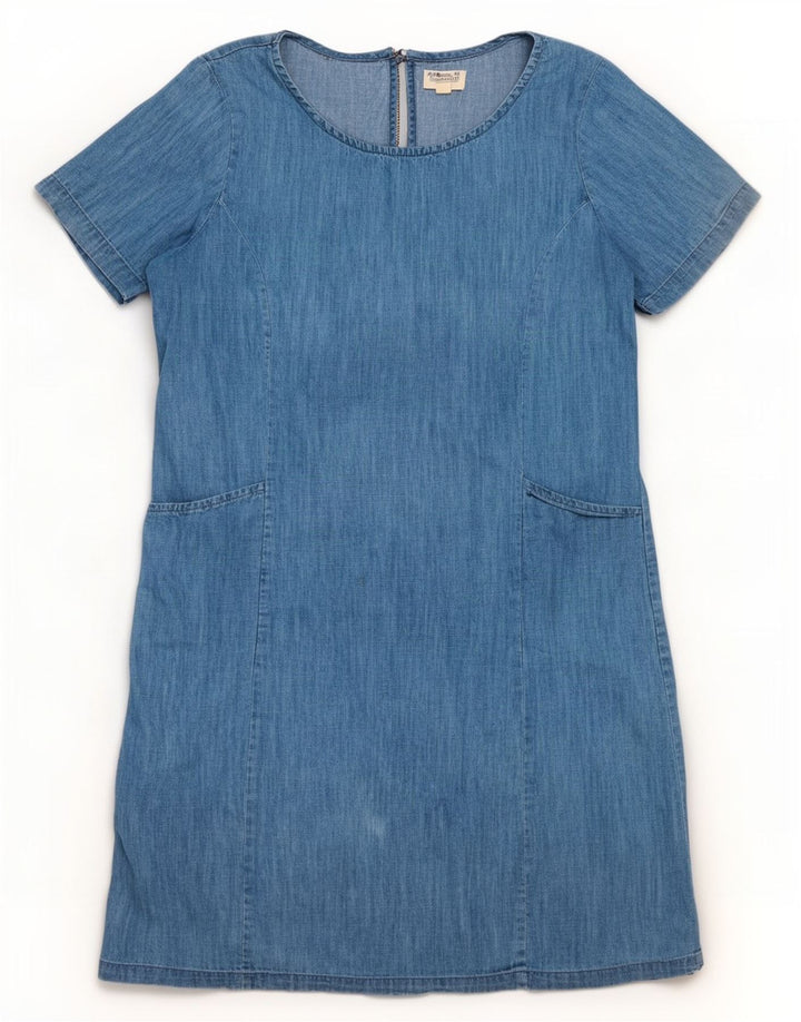Mountain Warehouse Damen-Basic-Kleid, UK-Größe 44, Größe L, Blau, Baumwolle