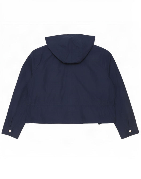 Marks & Spencer Damen-Regenjacke mit lockerer Passform und Kapuze, Gr. 40, Marineblau
