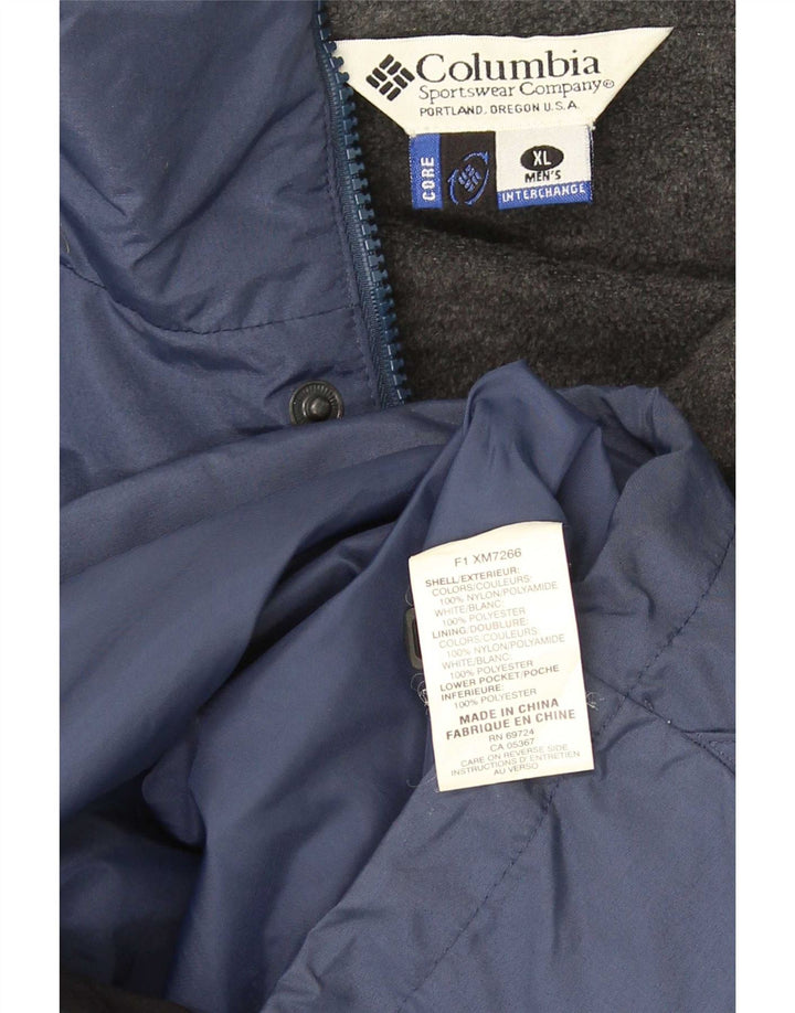 Columbia Herren Interchange Windjacke UK 42 XL Blauer Farbblock