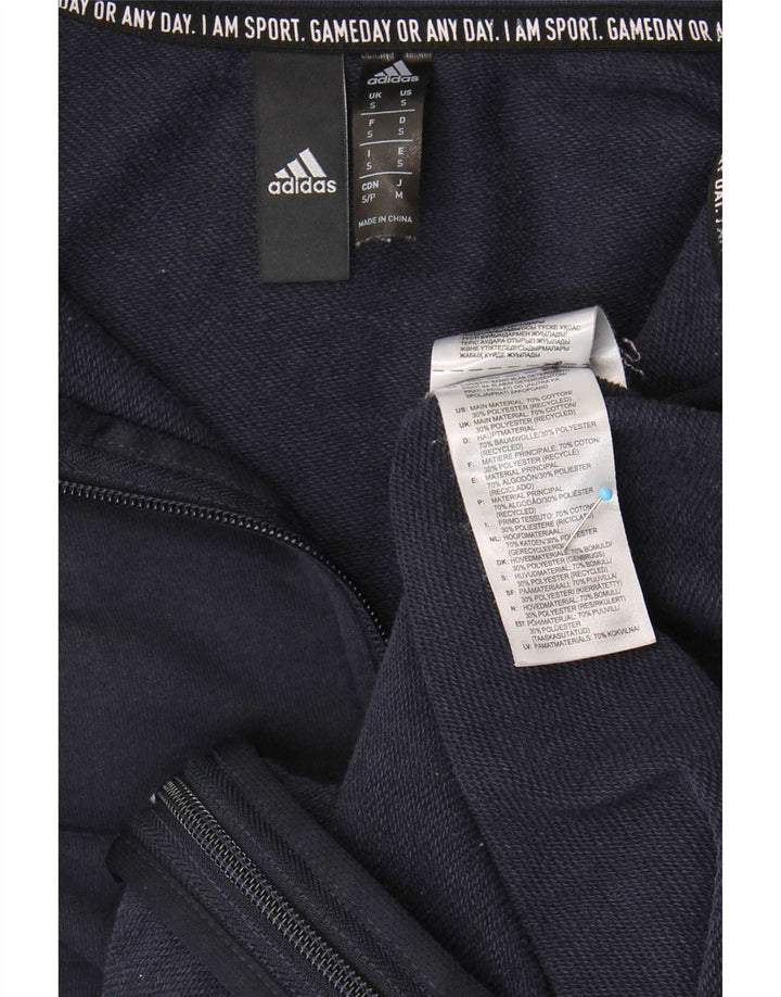 Adidas Herren-Trainingsanzug-Top-Jacke, klein, marineblau, Colourblock-Baumwolle