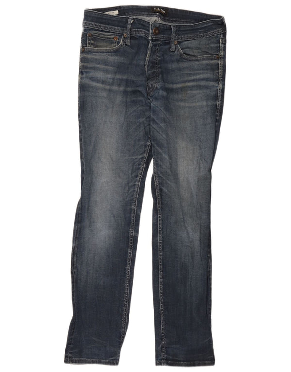 Jack & Jones Mens Tim Slim Jeans W33 L32 Blue