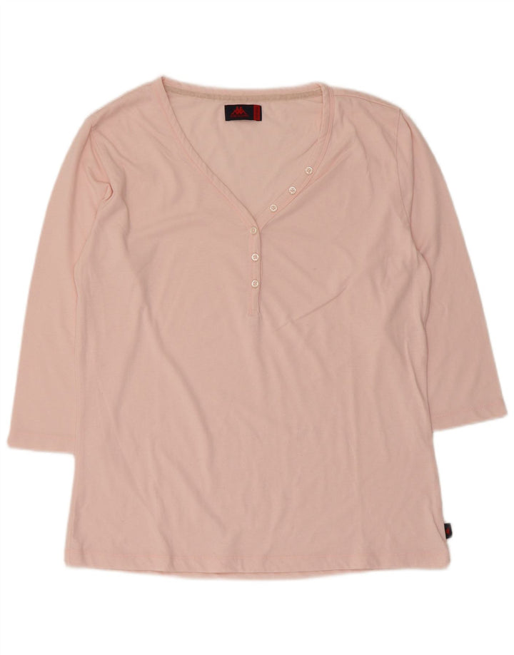 Kappa Damen Top 3/4 Ärmel UK 20 2XL Rosa