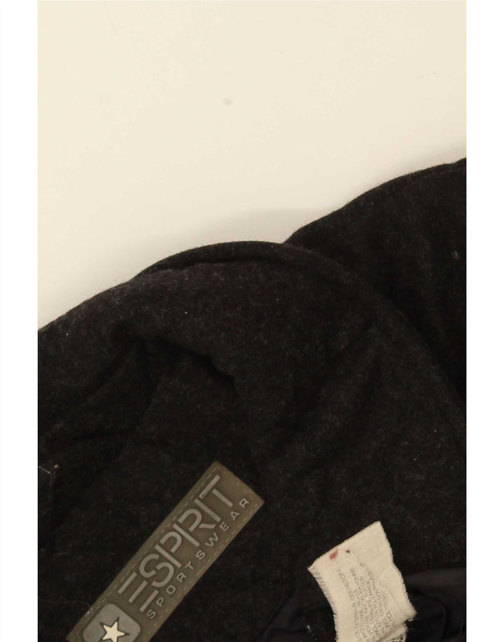 Esprit Damen Übergroße wattierte Jacke UK 10 Small Schwarz Nylon