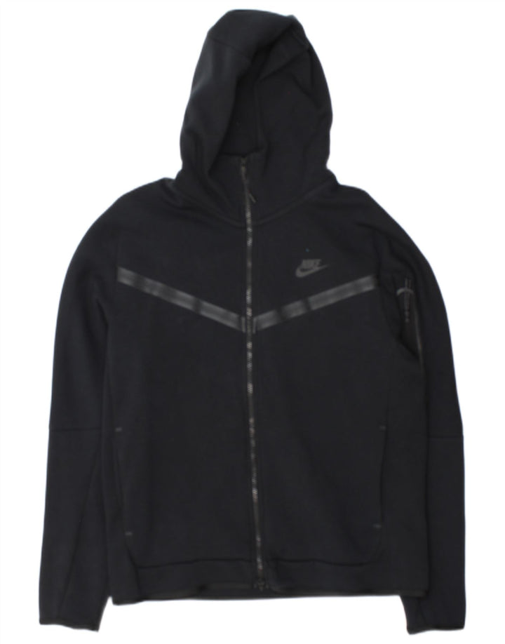 Nike Herren-Kapuzenpullover mit Reißverschluss, mittelgroß, marineblau, Colourblock-Baumwolle