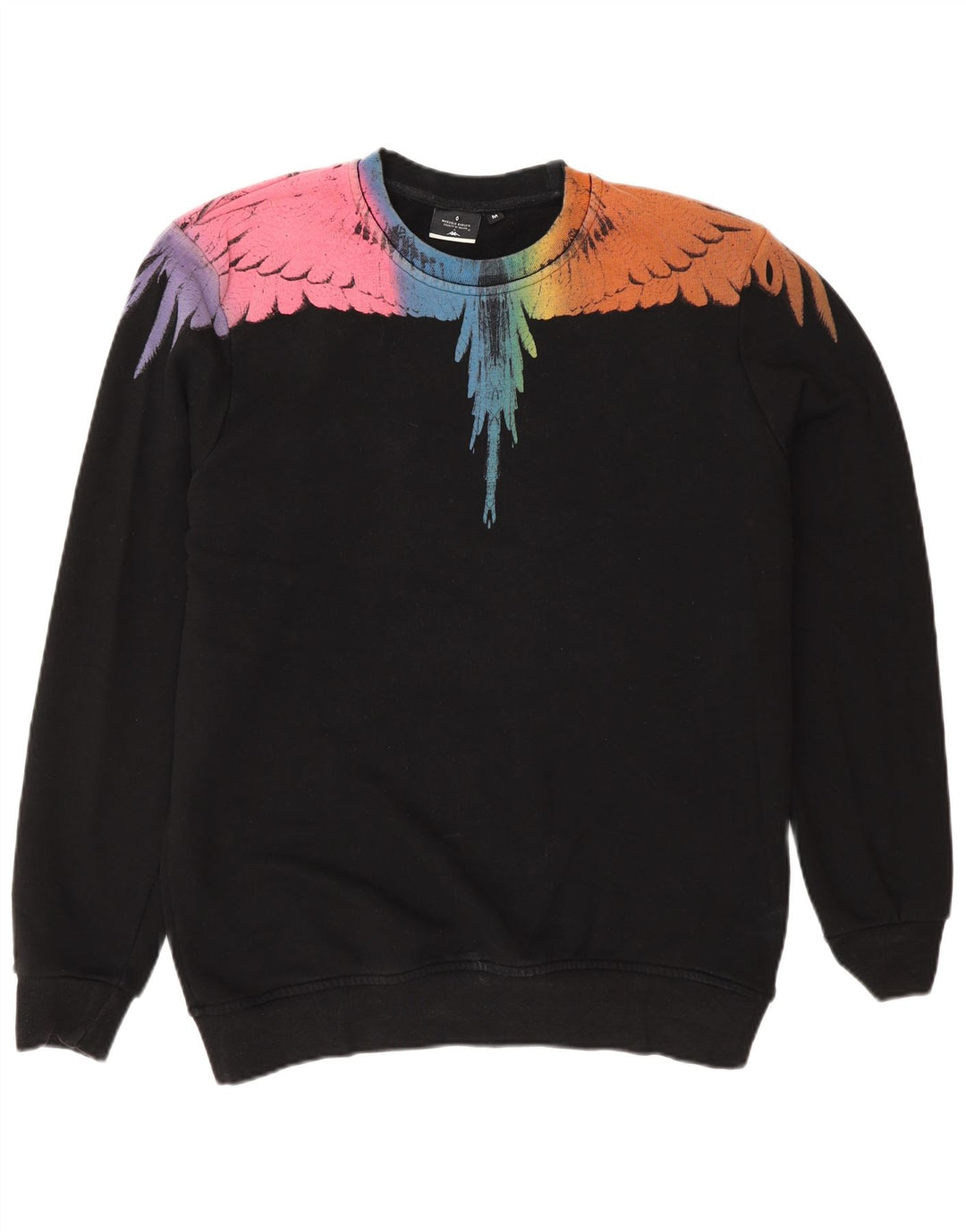 Kappa Herren Grafik-Sweatshirt-Pullover Mittelschwarzes Colourblock-Polyester