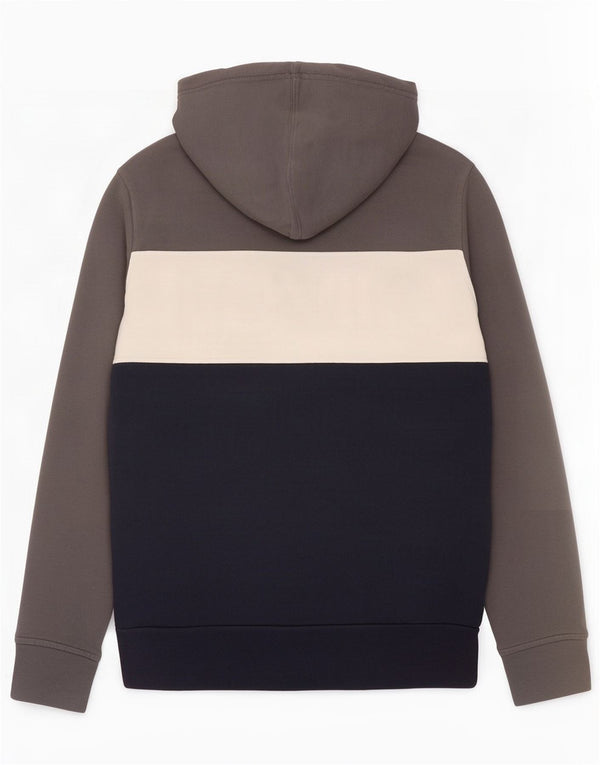 Levi's Herren-Pullover mit grafischem Kapuzenpullover, Größe S, Grau, Colourblock-Baumwolle