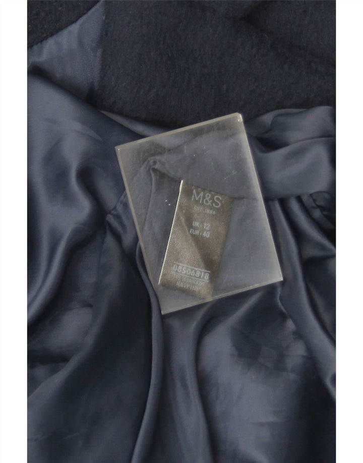 Marks & Spencer Damenmantel UK 12 Mittelmarineblaues Polyester