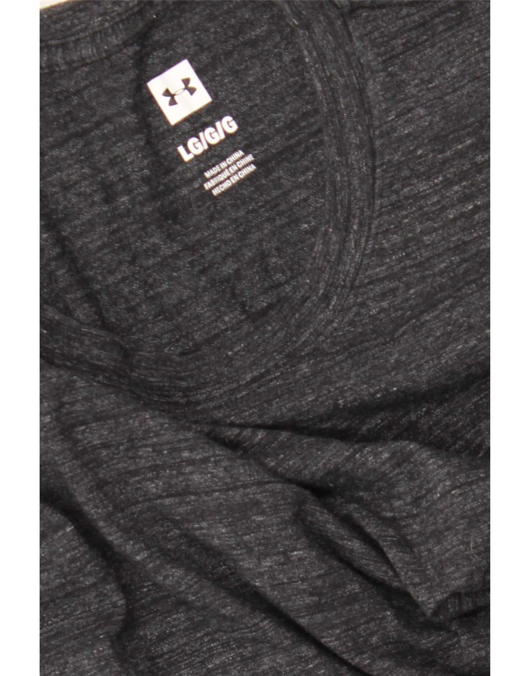 Under Armour Herren-Oberteil mit langen Ärmeln, groß, grau gefleckt