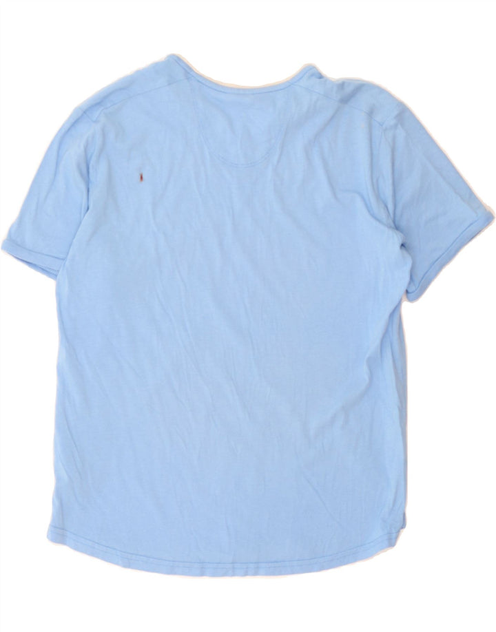 NIKE Womens T-Shirt Top UK 14/16 Large Blue Viscose Vintage Nike and Second-Hand Nike from Messina Hembry 