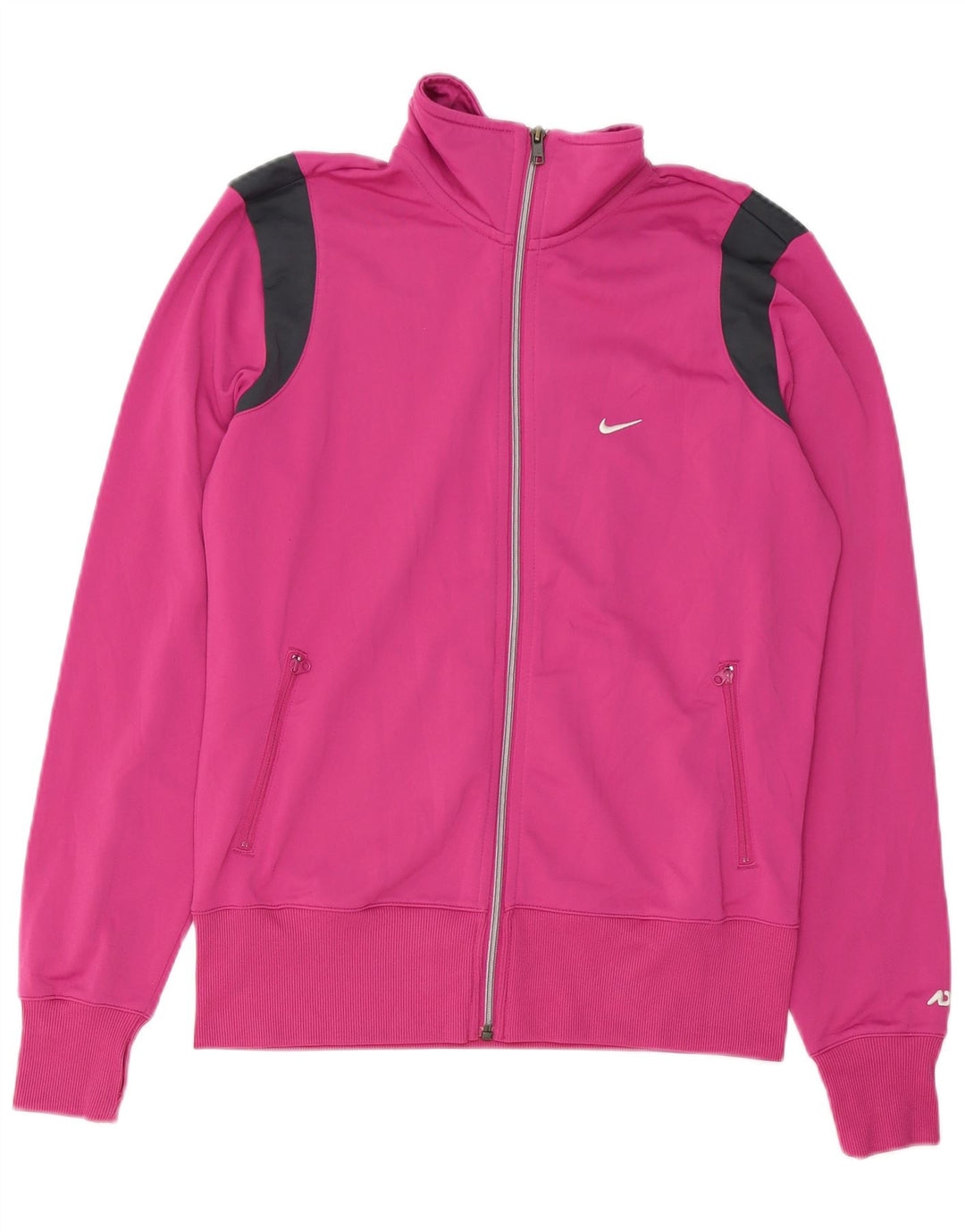 NIKE Damen-Trainingsanzug-Top-Jacke, UK 16, groß, rosa, Farbblock-Polyester