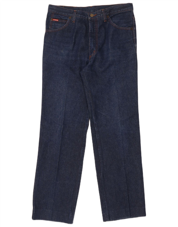 Carrera Herren Straight Jeans W34 L31 Marineblaue Baumwolle