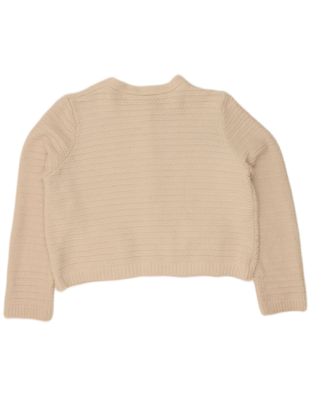 Marks & Spencer Damen Crop Cardigan Pullover UK 16 Large Off White