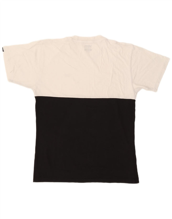 VANS Herren-T-Shirt mit klassischer Passform, Mittelschwarz, Colourblock-Baumwolle