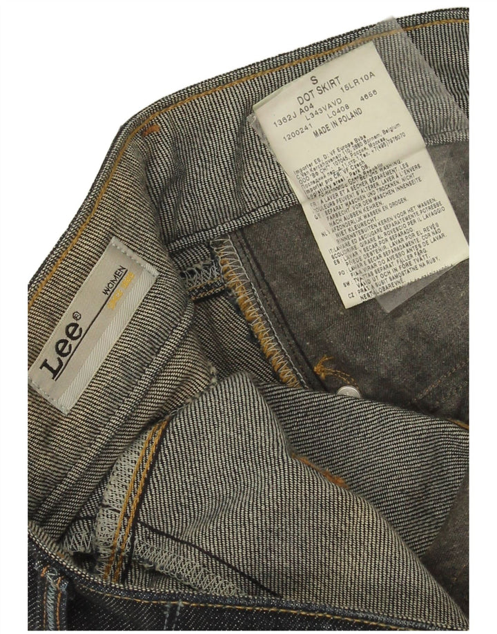 Lee Damen Mini-Jeansrock, Größe S, Größe 30, Marineblau, Baumwolle