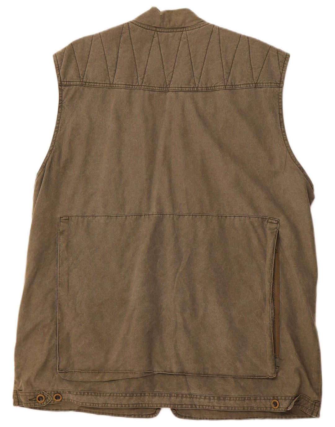 FRANKONIA JAGD Herren Utility Gilet UK 40 Large Khaki Baumwolle