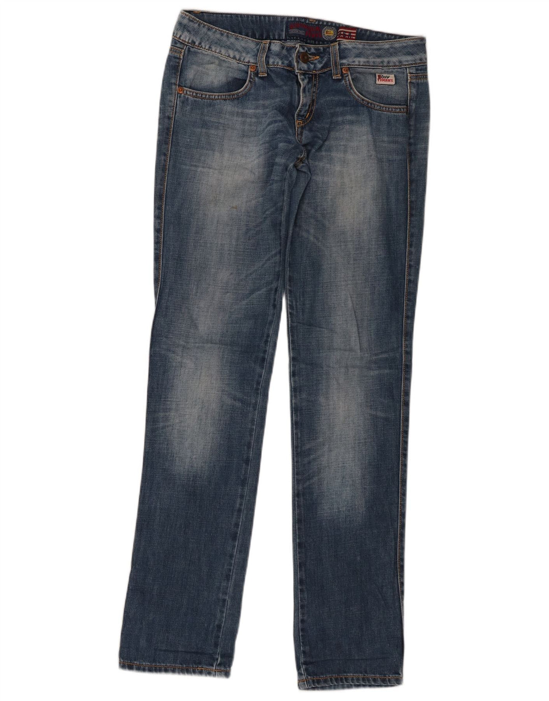 Roy Rogers Damen Straight Jeans W28 L33 Blaue Baumwolle