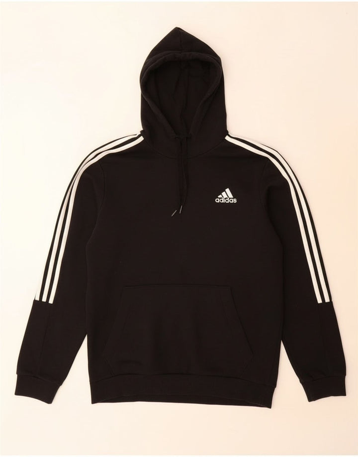 Adidas Herren Kapuzenpullover Mittelschwarz Baumwolle