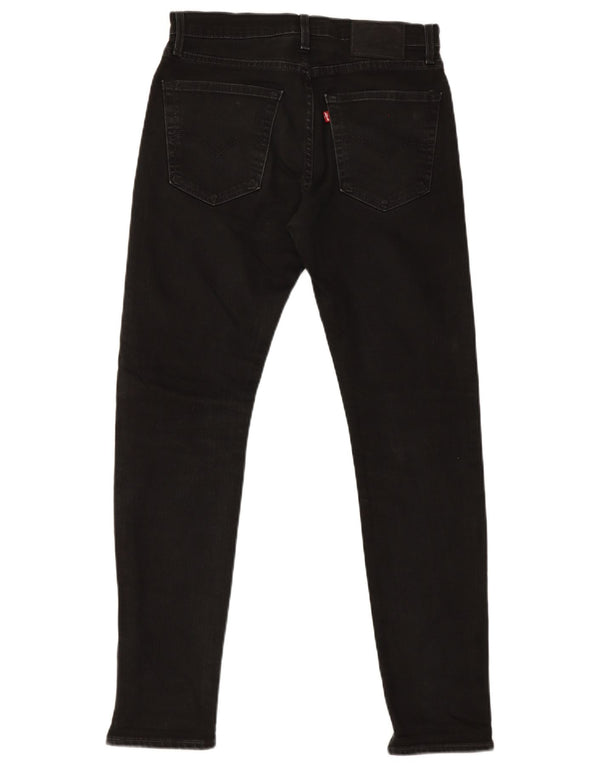 Levi's Herren Slim Jeans W30 L29 Schwarze Baumwolle