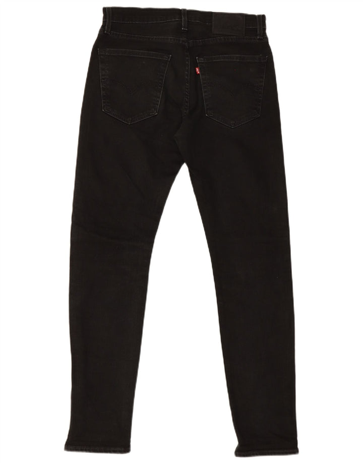 Levi's Herren Slim Jeans W30 L29 Schwarze Baumwolle