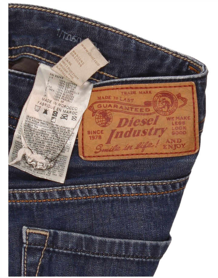 Diesel Herren Larkee Straight Regular Jeansshorts W30 Mittelmarineblau