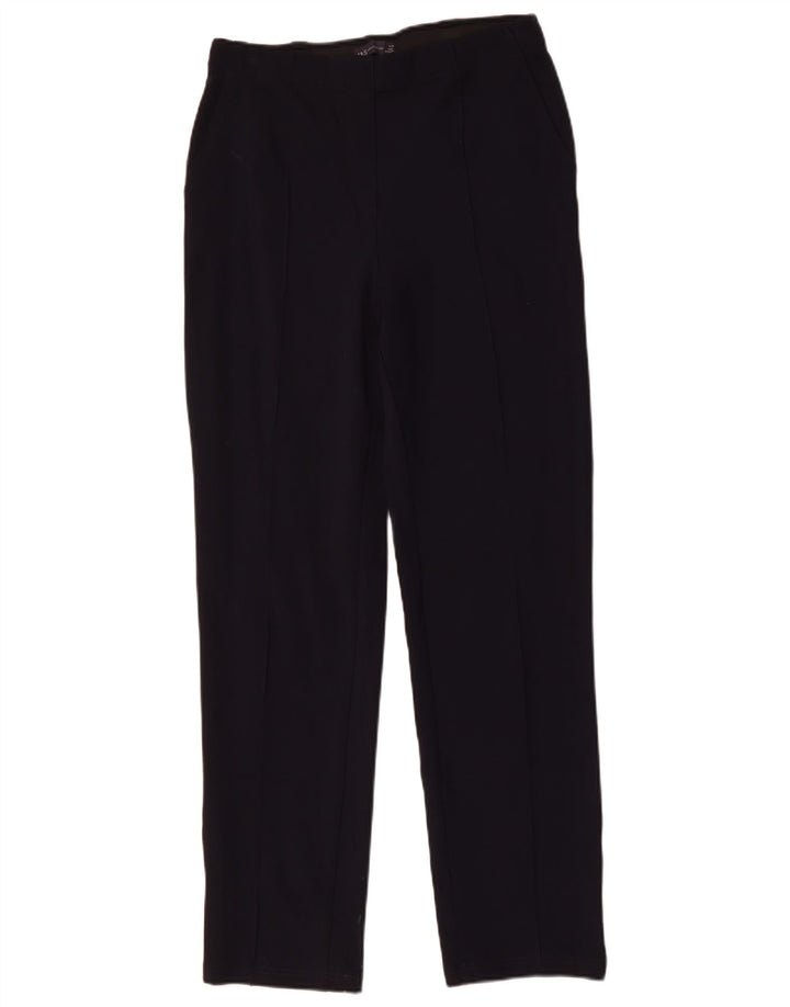 MARKS & SPENCER Damen Chinohose UK 12 M W30 L31 Marineblau