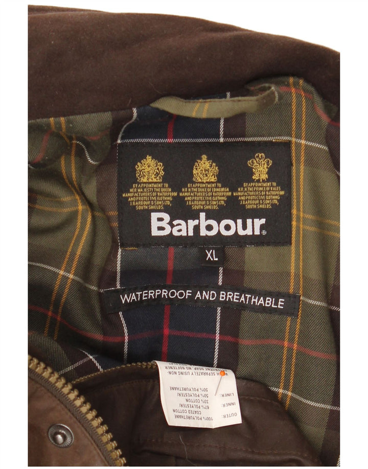 BARBOUR Herren Loose Fit Jacke aus gewachster Baumwolle UK 42 XL Braunes Polyurethan