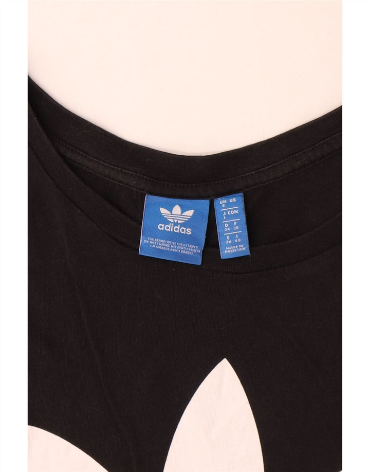 Adidas Damen Graphic Vest Top UK 8 Small Schwarz