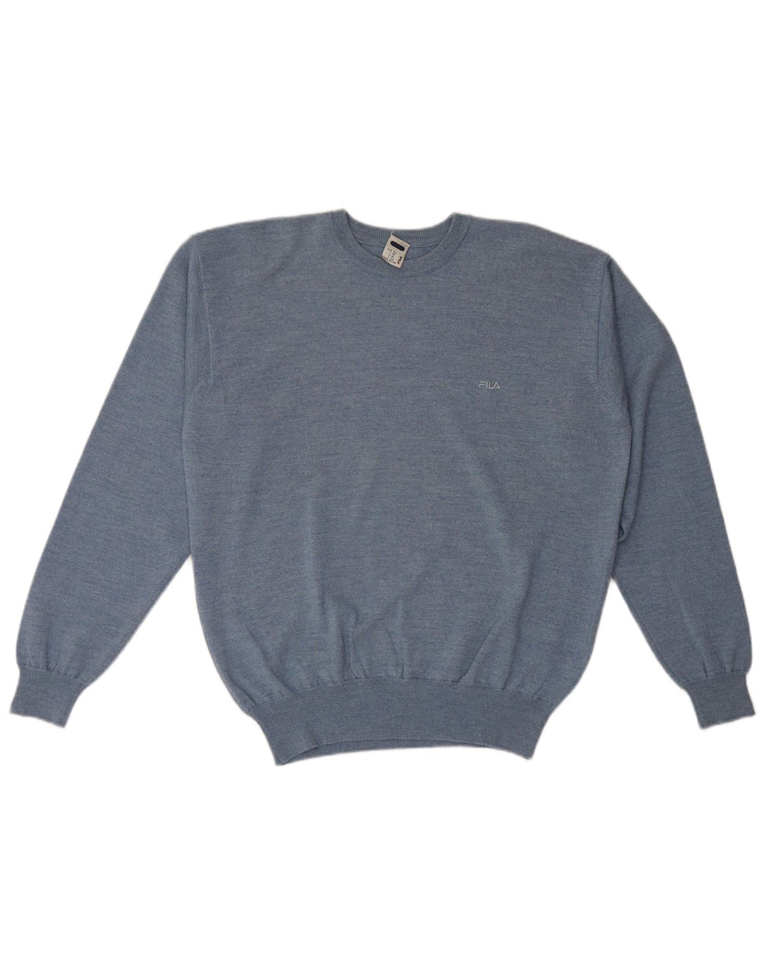 Fila Herren-Pullover mit Rundhalsausschnitt, 2XL, blaue Wolle