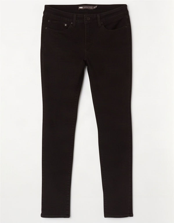 Levi's Damen Slightly Curvy Modern Rise Skinny Jeans W30 L32 Schwarze Baumwolle