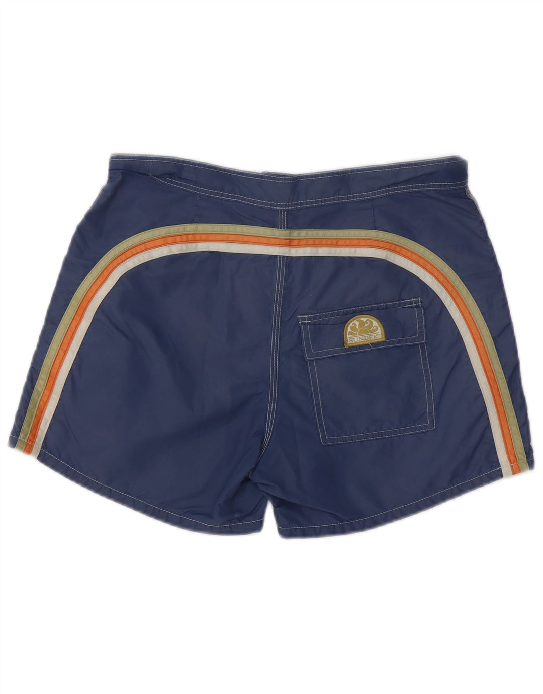 Sundek Herren-Badeshorts, mittelgroß, marineblau, Polyester