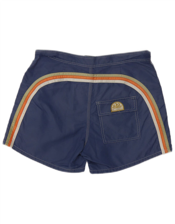 Sundek Herren-Badeshorts, mittelgroß, marineblau, Polyester