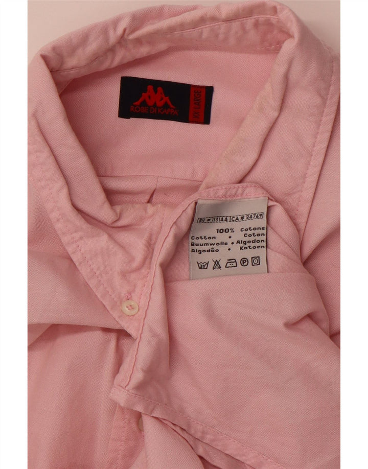 KAPPA Herrenhemd 2XL Rosa Baumwolle