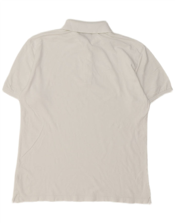 Diadora Herren-Poloshirt, große weiße Baumwolle