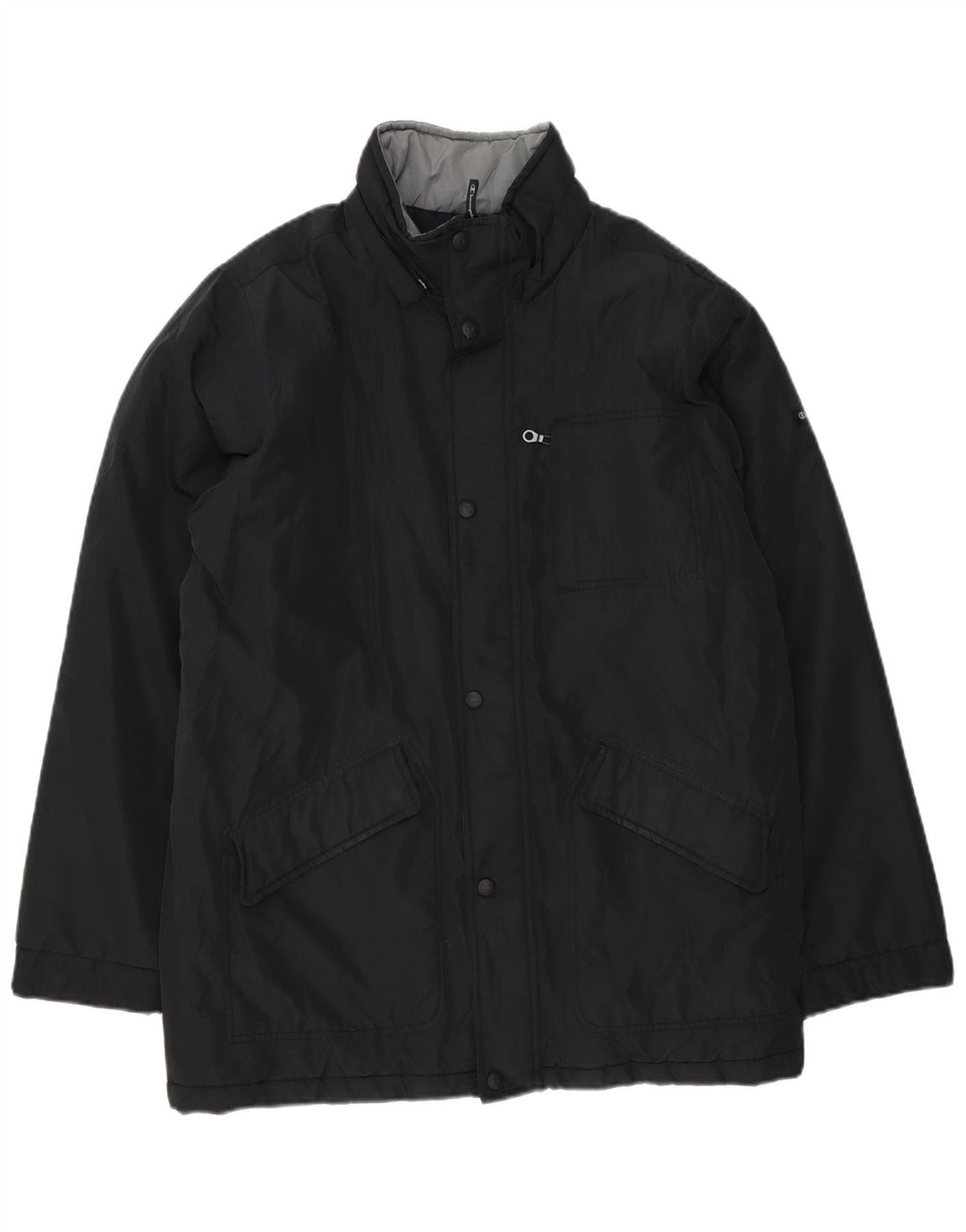 CHAMPION Herren Loose Fit Windjacke UK 36 Small Schwarz Polyester