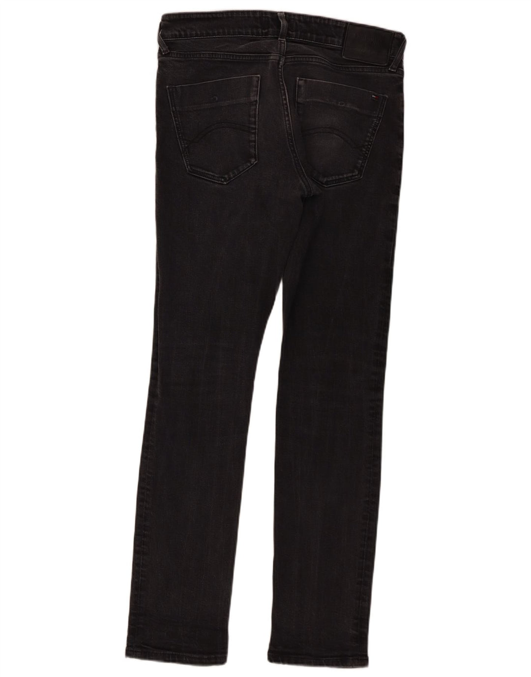 Tommy Hilfiger Herren Slim Jeans W32 L32 Schwarz Baumwolle