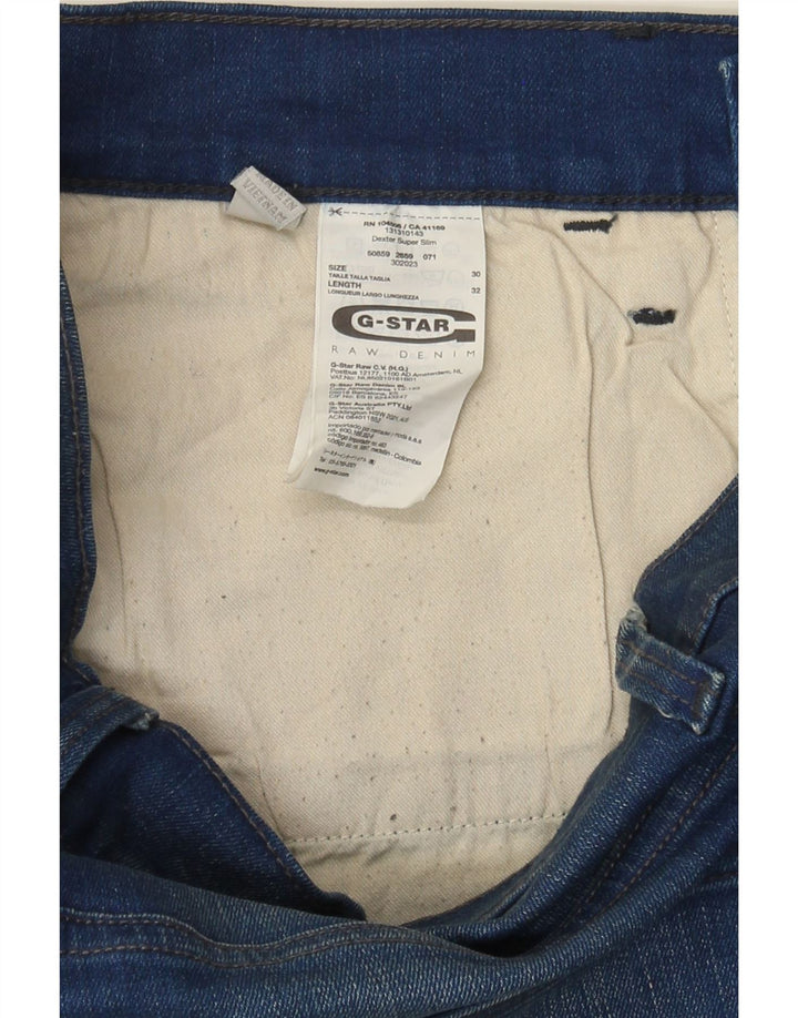 G-STAR Womens Slim Jeans W30 L32 Blue Cotton Vintage G-Star and Second-Hand G-Star from Messina Hembry 
