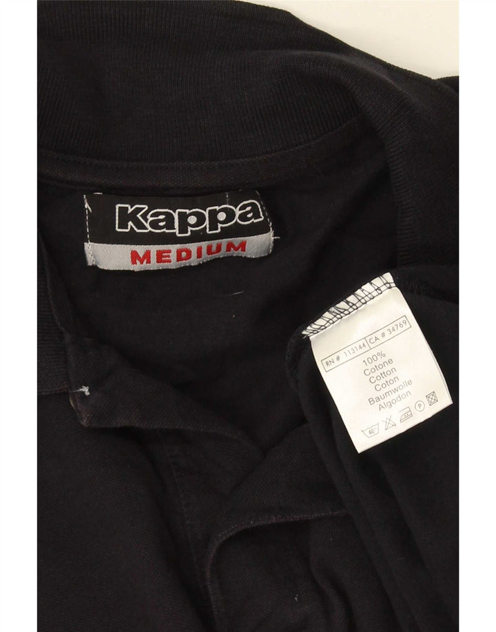 Kappa Herren Poloshirt Mittelschwarze Baumwolle