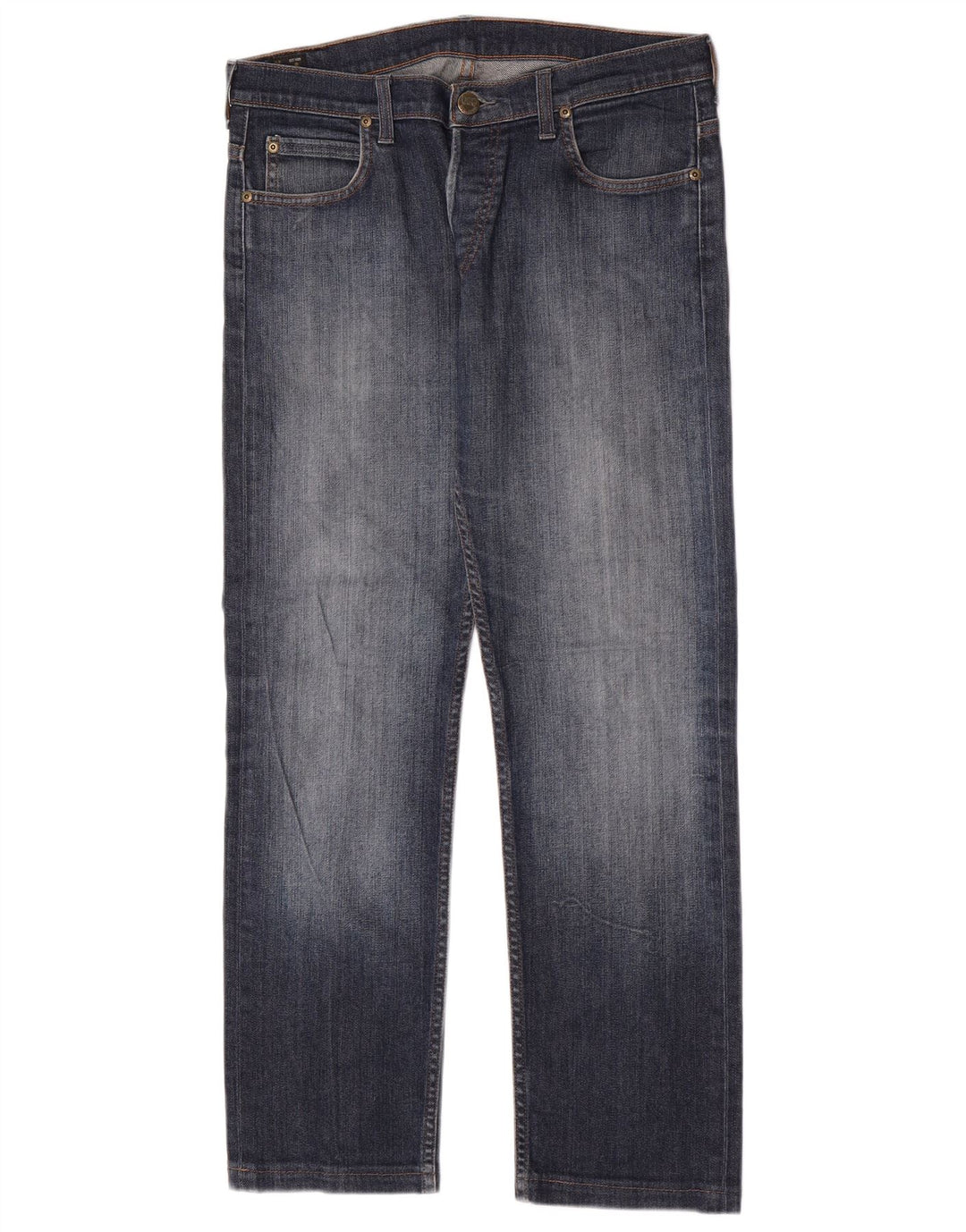 Lee Herren Powell Straight Jeans W33 L30 Blaue Baumwolle