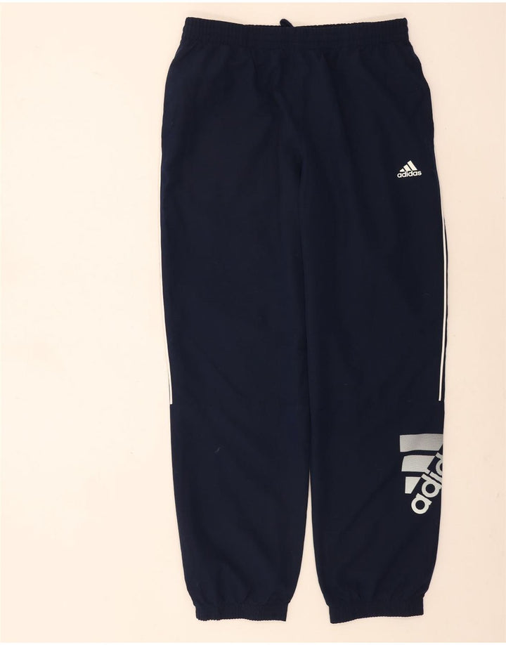 Adidas Herren-Trainingsanzug mit Grafik, Größe L, Marineblau, Polyester