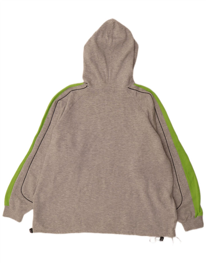 Umbro Herren-Kapuzenpullover mit Grafik, XL, Grau, Farbblock-Polyester