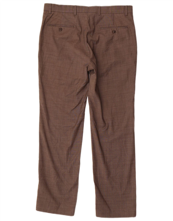 TOMMY HILFIGER Herren gerade Anzughose W35 L30 Grau Polyester