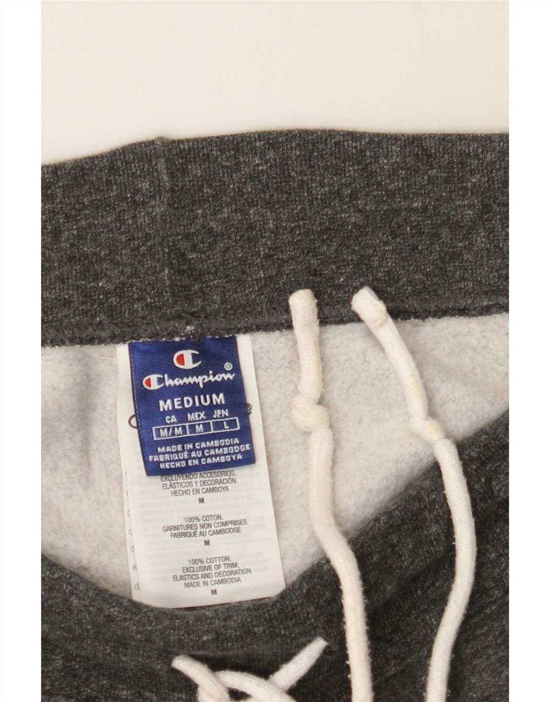 CHAMPION Mens Graphic Tracksuit Trousers Joggers Medium  Grey Flecked Vintage Champion and Second-Hand Champion from Messina Hembry 