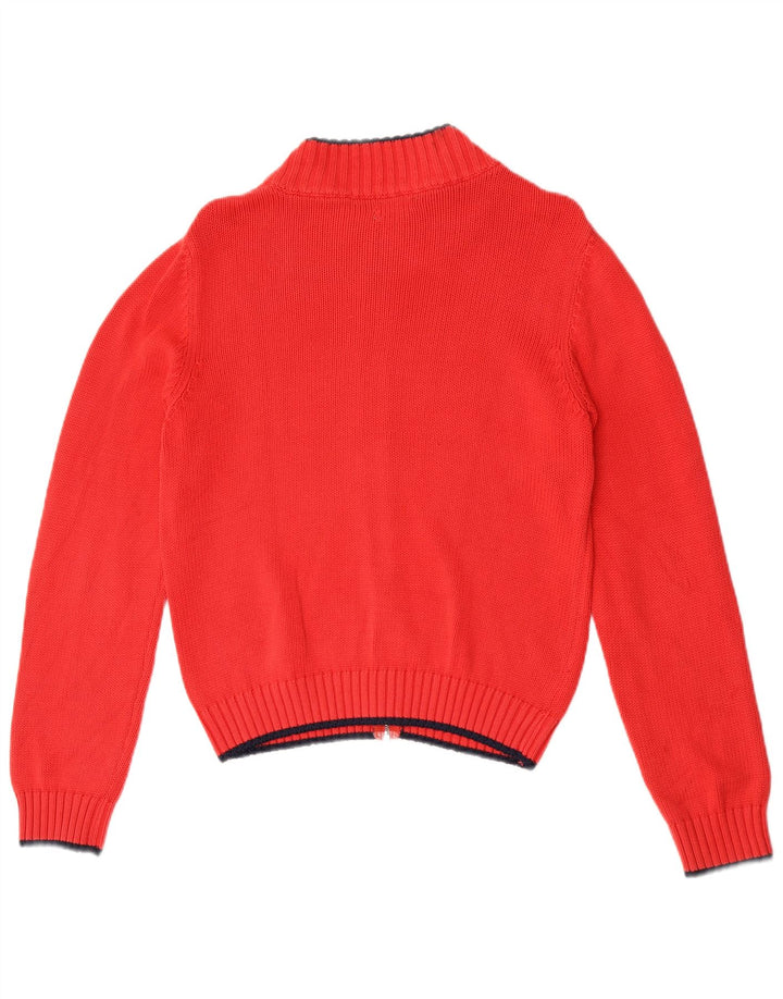 Benetton Damen-Cardigan mit Grafik, Gr. 8, Rot