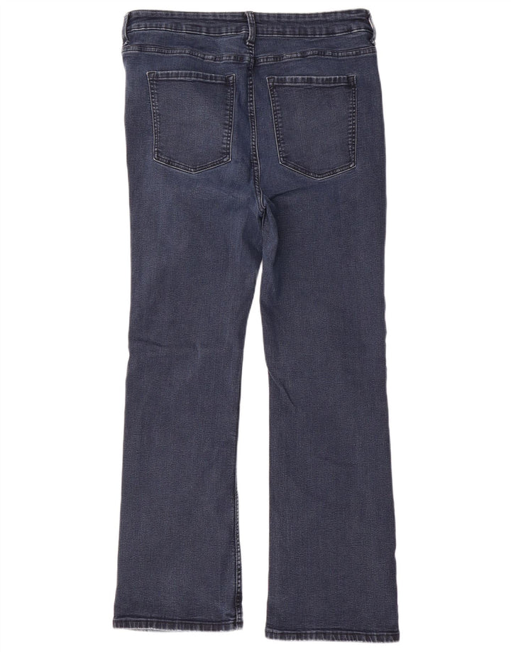 Marks & Spencer Damen Bootcut-Jeans mit normaler Passform, UK 16, Größe L, W34, L28, Blau