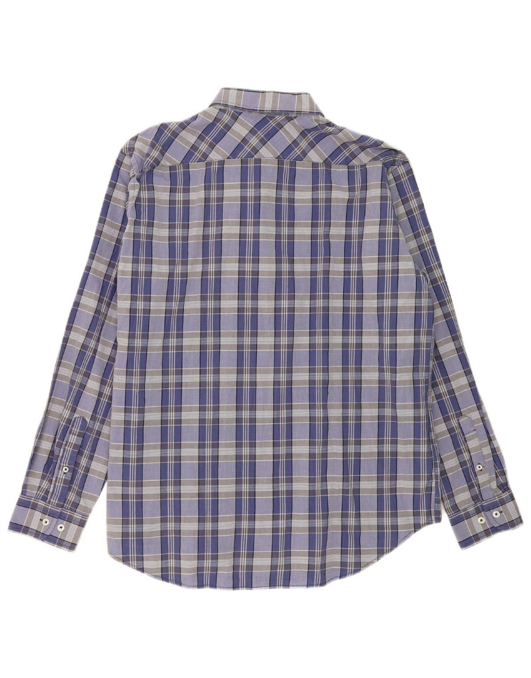 CARRERA Mens Regular Fit Shirt 2XL Blue Check Cotton