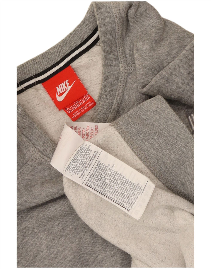 Nike Sweatshirt-Pullover für Jungen, 13–14 Jahre, XL, graue Baumwolle