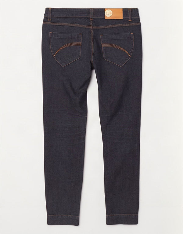 Trussardi Damen Slim Jeans W28 L27 Marineblau