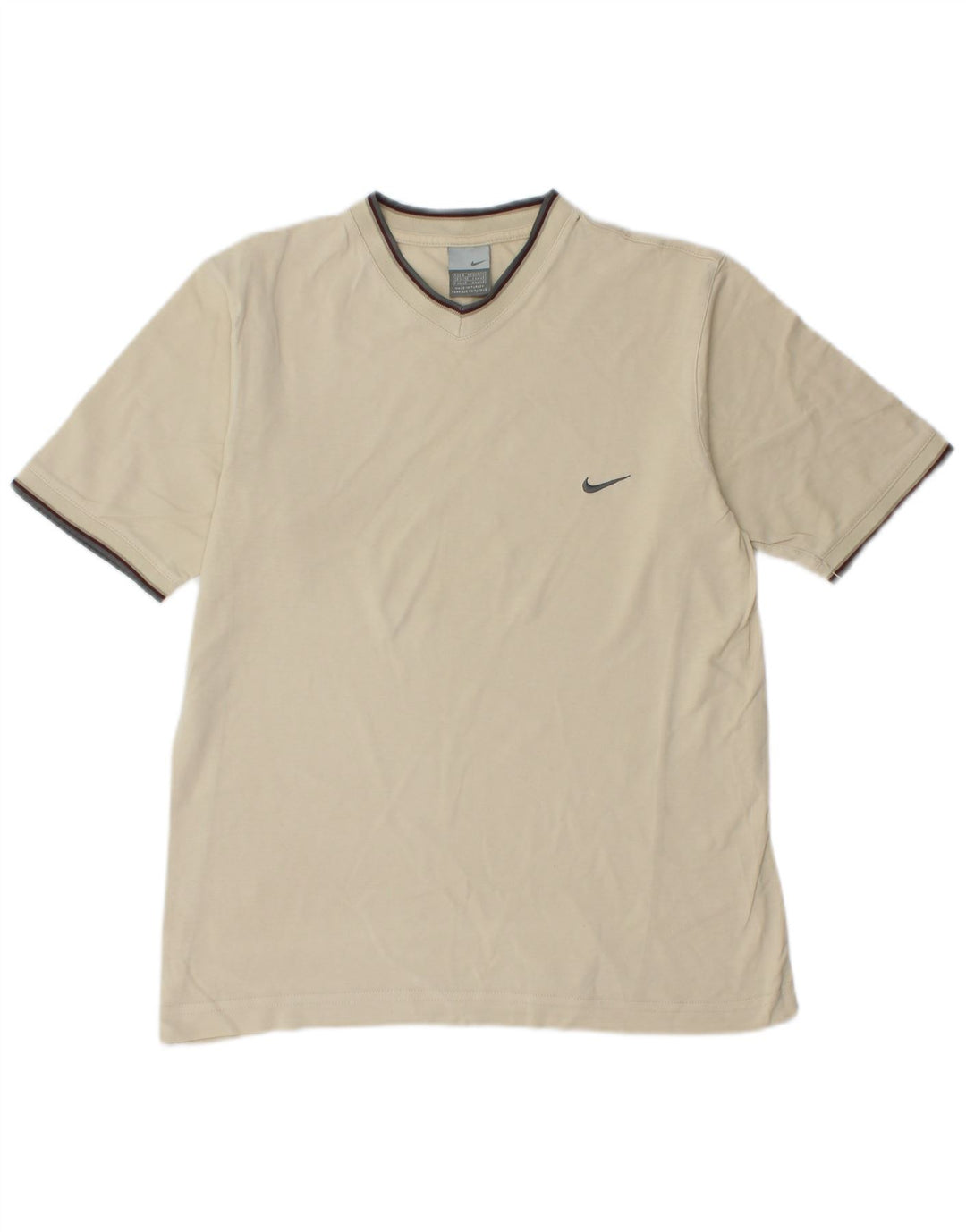NIKE Herren T-Shirt Top UK 36/38 Small Off White