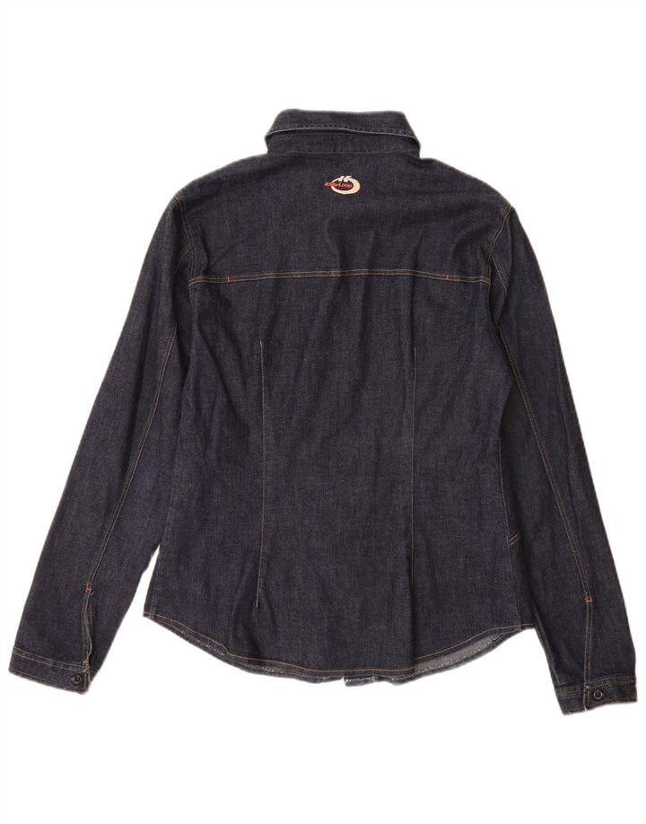 Killer Loop Damen Jeanshemd UK 8 Small Marineblau