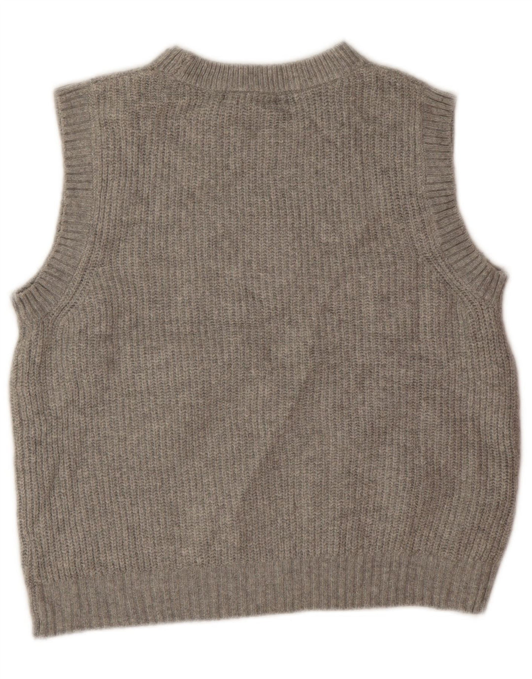Marks & Spencer Damen Crop Vest Tank Top UK 10 Small Grau Polyester